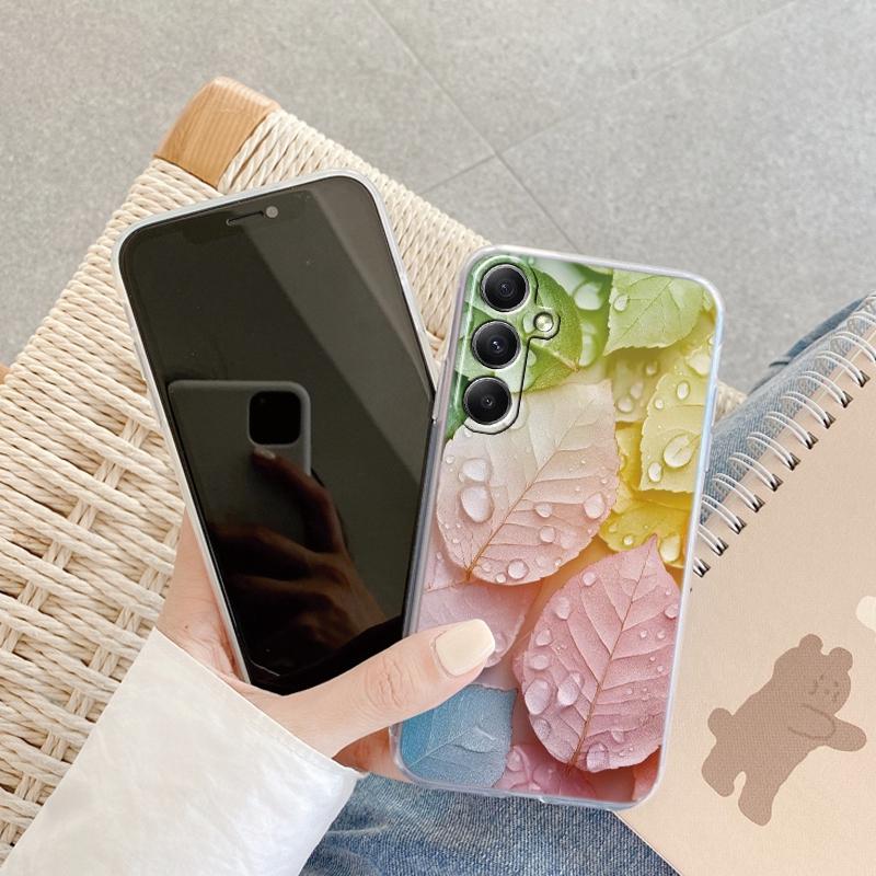 Fashion Butterfly Phone Case For iPhone 15 Samsung S25 Ultra A55 S24 FE A16 Xiaomi Redmi Note 14 13 Pro 14C Huawei Honor 200 Shockproof Clear Cover