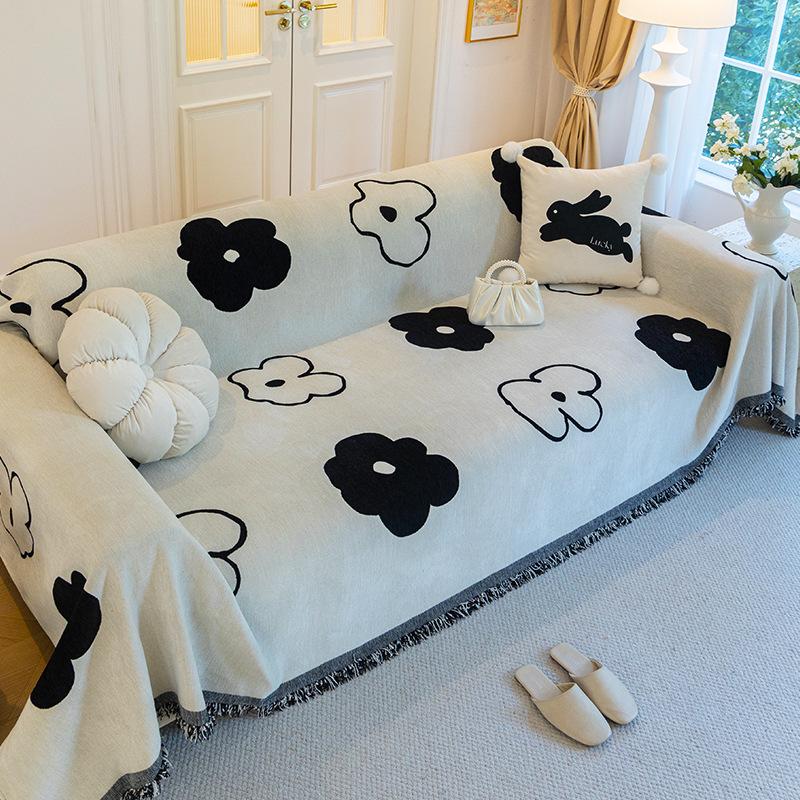 

Чехол для дивана из шенилла на осень и зиму, универсальное прямое рядное покрывало, подушка 180*130cm