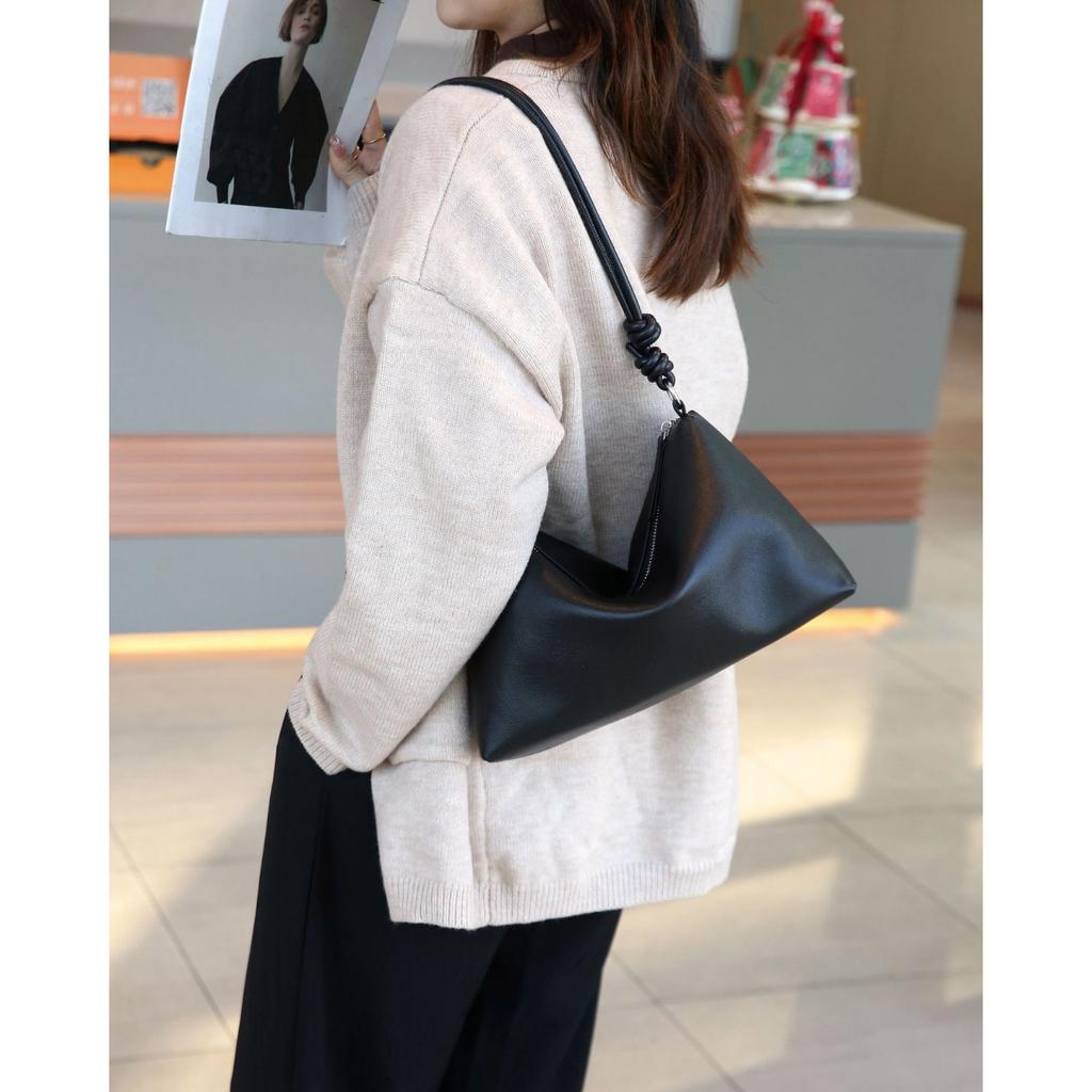 Skórzana codzienna torba damska na jedno ramię, listonoszka, modna, pojemna i prosta torebka damska, wielokomorowa torba typu shell