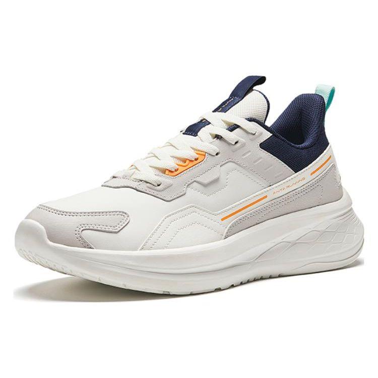 Anta Comfortable Versatile Non-Slip Wear-Resistant Low-Top Running Shoes Men Sneakers White 912345579-7