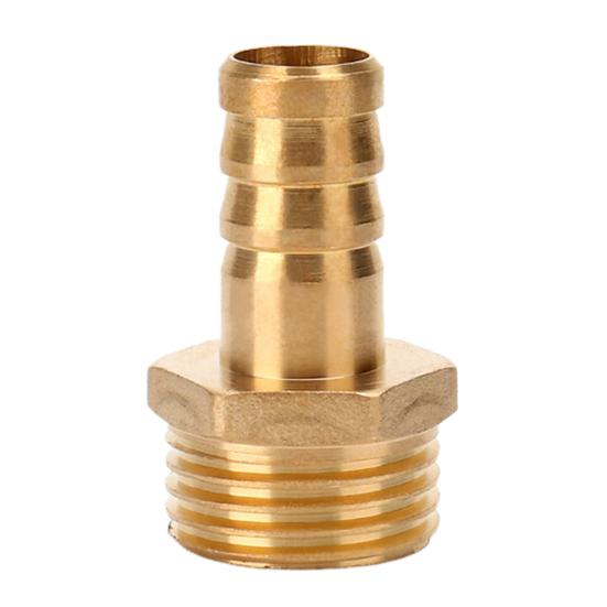 Brass Hose Barb Fittings Adapter Connector High Strength Rustproof Corrosion Resistant Hose Barb Male Fittings Accessories