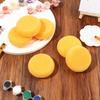 12 Pcs Round Pottery Sponges, 3 Inch Painting Sponges Water Absorption Artist Sponge Elasticity Clay Sponge Round Cleaning Spongess for Kitchen Shoes