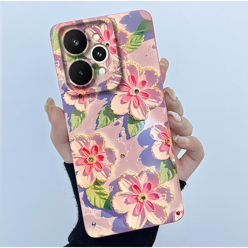 Fundas For Realme 15 Pro 5G Fashion Simplicity Flower Phone Case Shockproof Protection Soft Cover For Realme 15 15Pro 5G Coques