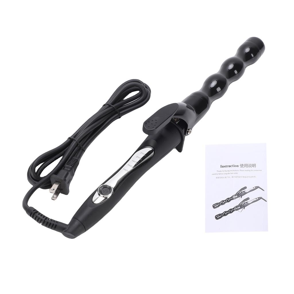 32mm Hair  ing Wand for    s, Gourd-Shaped Hair   , C amic Coated,   Fast Heat-Up, 5 Temp Settings (140 celsius -230 celsius ), Auto S