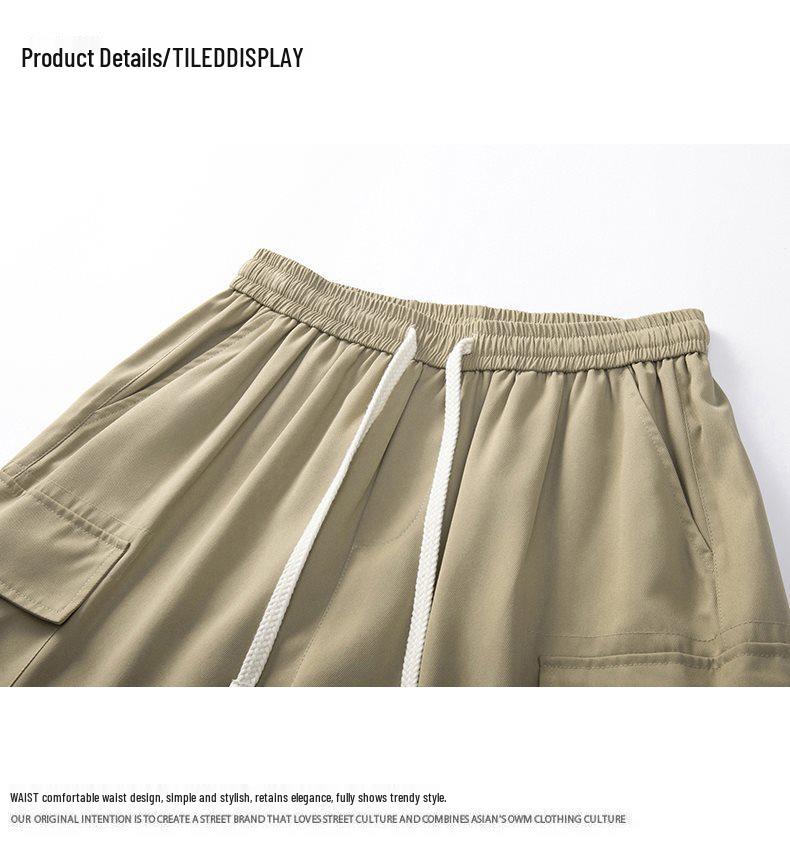 Men's Summer Cavalry Fabric Multi-Pocket Casual Shorts