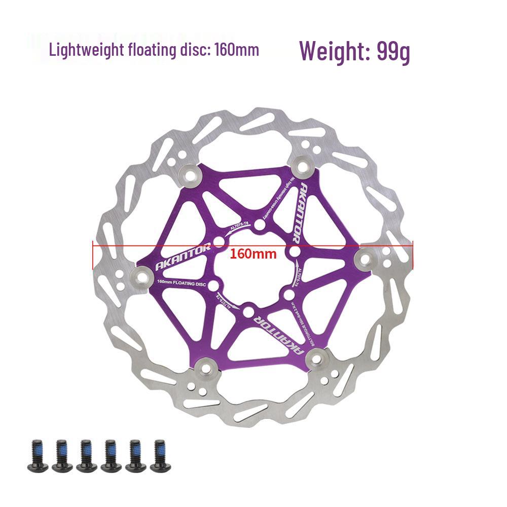 140mm 160mm 180mm Six-Bolt Floating Disc Cooling Brake Pad for Mountain Bikes and Scooters