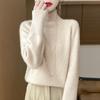 Women Sweater 100% Wool MODERN NEW SAGA Turtleneck Knit Pullover Thick Winter Jumpers Female Knit Tops