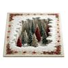 Santa Claus Christmas 3D Illusion Rug 2D Flat Printed Xmas Rug Christmas Small Carpet  Christmas