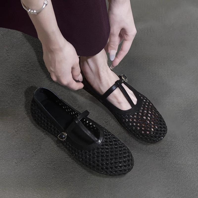 Fashion Women Flats Shoes Mesh Casual New Sandals Trend Fashion 2025 Summer Loafers Sport Woman Sneakers Cozy Walking Mujer Zapatillas