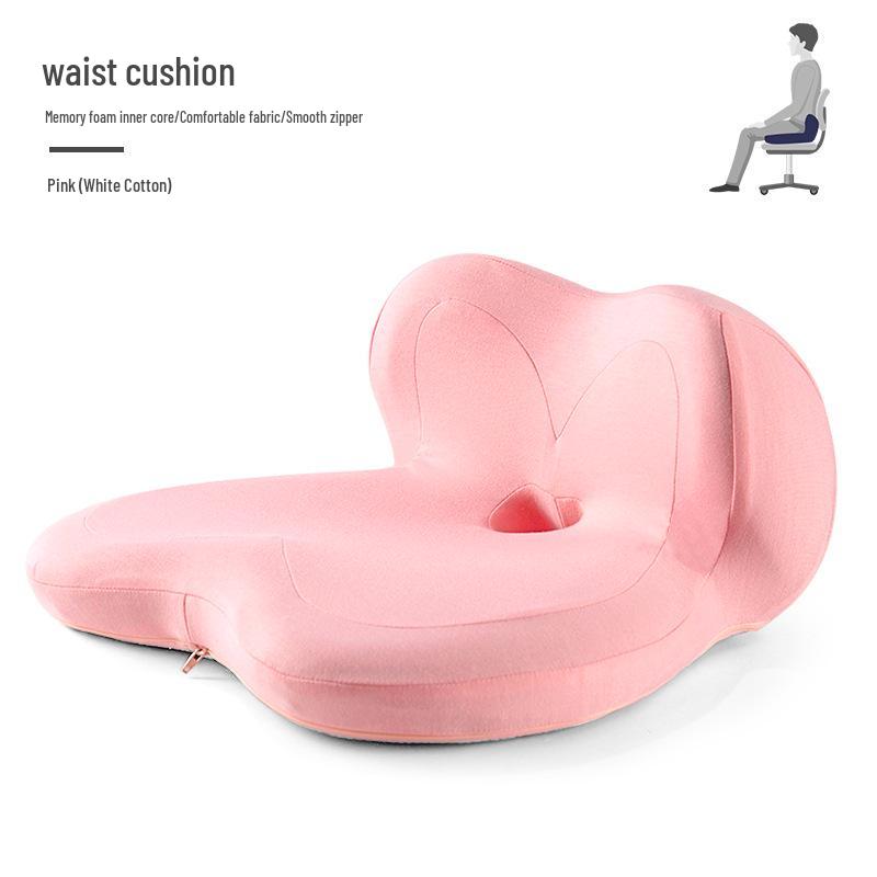 Memory Foam Petal Seat Cushion & Back Support Combo for Office, Car, Student Chairs