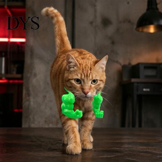 3D Printed Cat Toy Muscle Arm, Funny Photo Prop, Muscular Props Pet Shoulder Attachment for Feline Cosplay Costume Party Accessories Lightweight