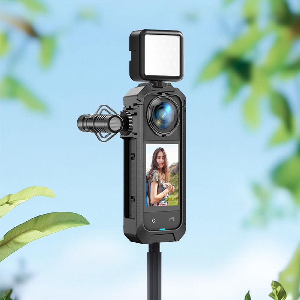 Kamera Käfig Magnetische Schnellwechsel-Schnittstelle Schutzhülle Action-Kamera Rahmen für Insta360 X5 Kamera Zubehör