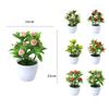 Plastic Lemon Simulated Apple Peach Strawberry Fruit Tree Potted Artificial