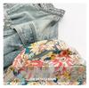 Floral Print Portable Makeup Bag with Large Capacity