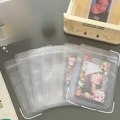 10 Peças Saco Fosco Auto Selante Saco Transparente para Embalagem de Alimentos Saco Selante para Doces Frutas Chá