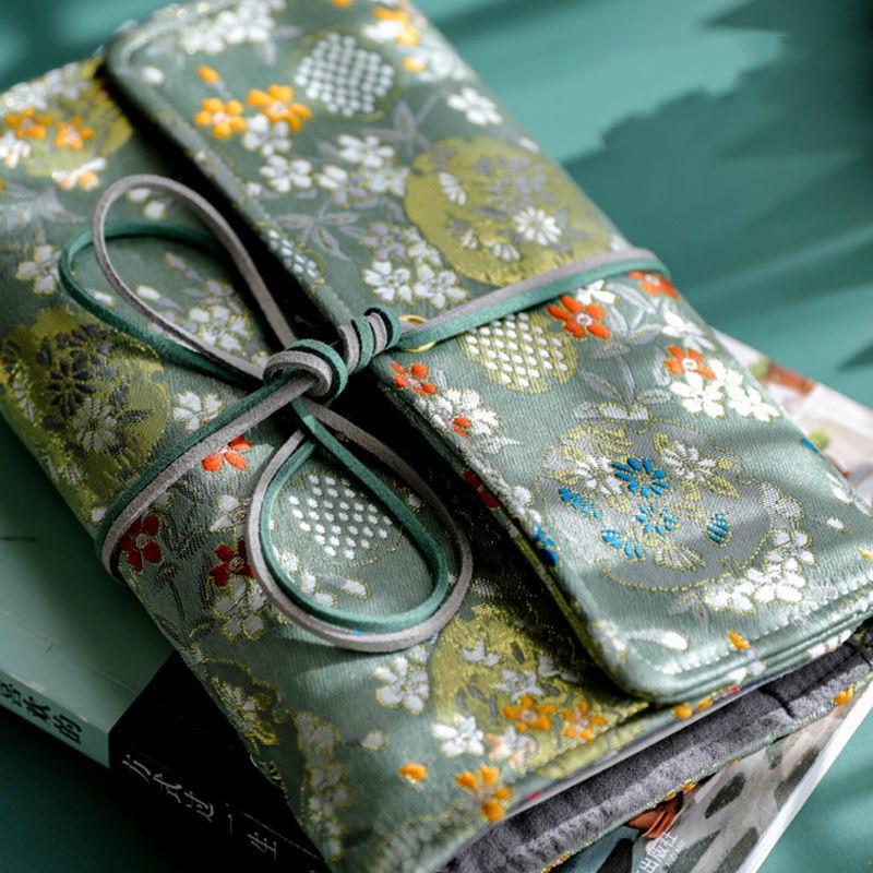 Luxusní látkový design A6 A5 volnolepé zápisníky deníky spirálová vazba diář plánovač 90 listů školní papírnictví