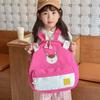 Bear Little Children Backpack Zipper Design Adjustable Shoulder Straps Schoolbag