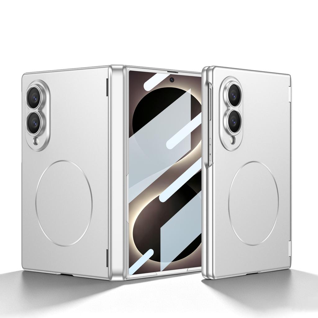 For Samsung Galaxy Z Fold 8 Wide Case Matte Magnetic Wireless Charging with Film Folding Hinge Shockproof Protection Back Cover