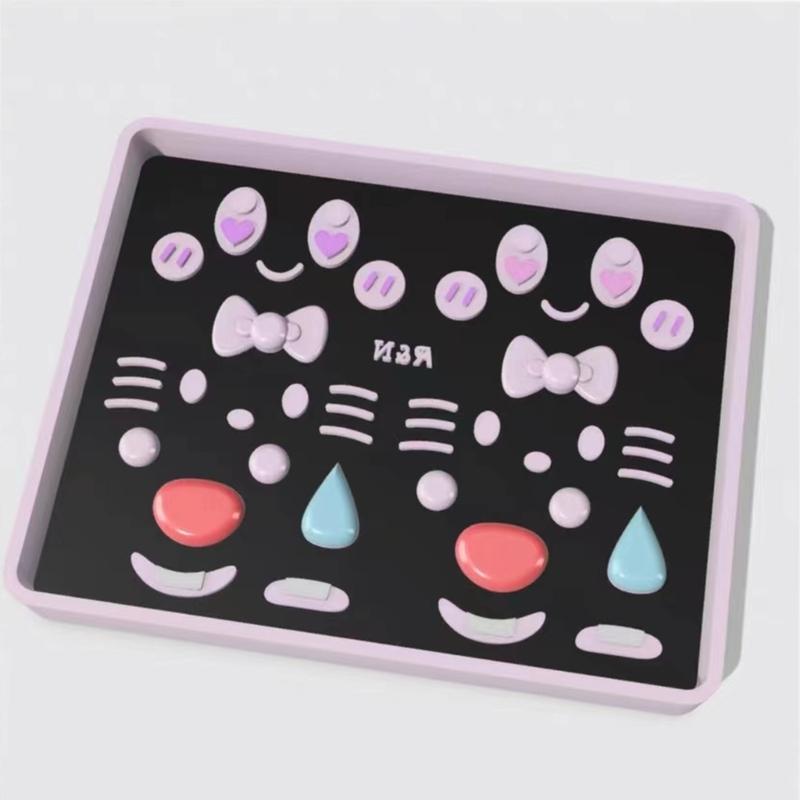 Small Expression Quicksand Silicone Mold Keyring Pendant Handmade Ornament Mold Valentines Day Birthday Gift Jewelry