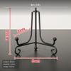 Foldable Plate Stand, Metal Display Easel, Multiple Sizes, Picture Holder for Desktop Decor,