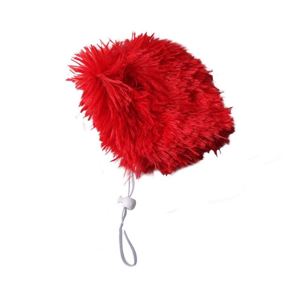 

New Funny Pet Wig Exploding Heads Adjustable Dog Wigs Dog Wig Cap Pet Accessories красный
