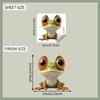 Quirky Big-eyed Frog Glass Car Beautification Decoration Window Sticker