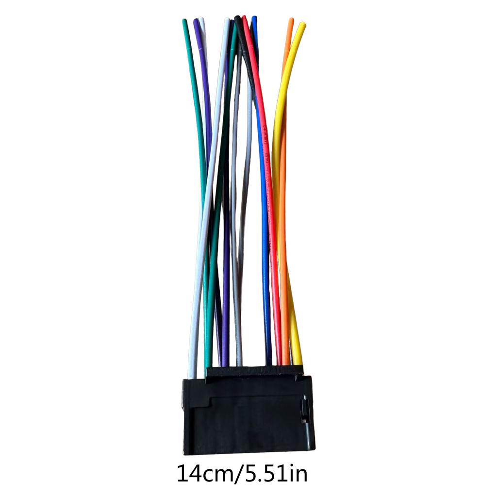 Car Stereo Radio 16 Pin Male Plug for Sony JVC Radio Music Player Cable Audio Player Adapter Wiring Harness Connector