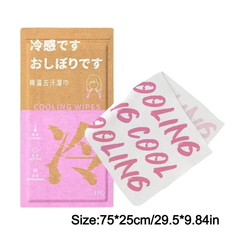 New Non Woven Fabric Cooling Towel Breathable Disposable Sweat Wipes Sunstroke Prevention Quick Drying Ice Wipes Summer