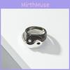 Exquisite Tai Chi Eight Diagrams Rings Electroplated Zinc Alloy Material