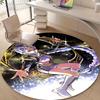 1pc KPop Demon Hunters RUMI6 Design Printed Area Round Carpet for Bedroom Living Room Home Decor Rugs Mat Non Slip Mat Rug for Bedside