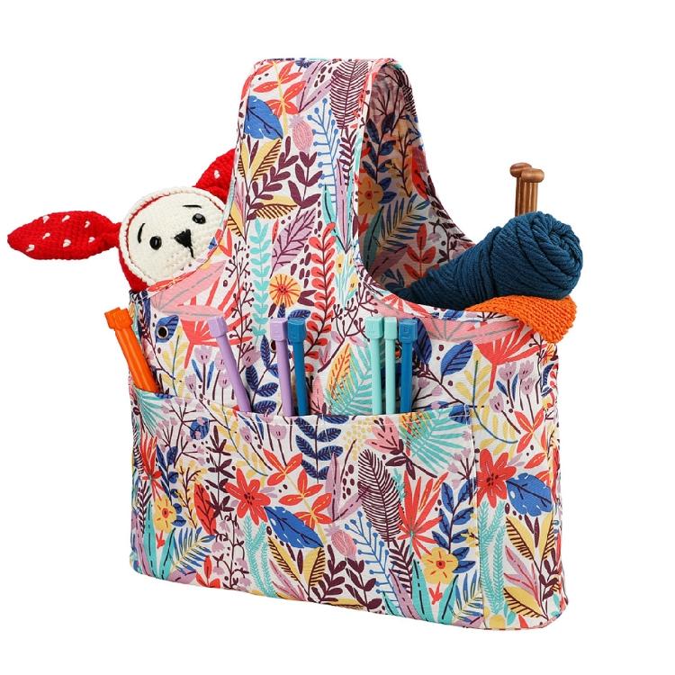 Bolsa de Armazenamento Criativa de Crochê Bolsa Tote para Lãs de Tricô Presente para Mãe Avó