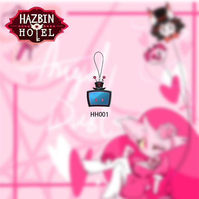 Alastor Doudou Eyes Keychain Vaggie Cell Phone All Staff Set Bag Decoration Adam Accessories Kawaii Lucifer Pendant Gift