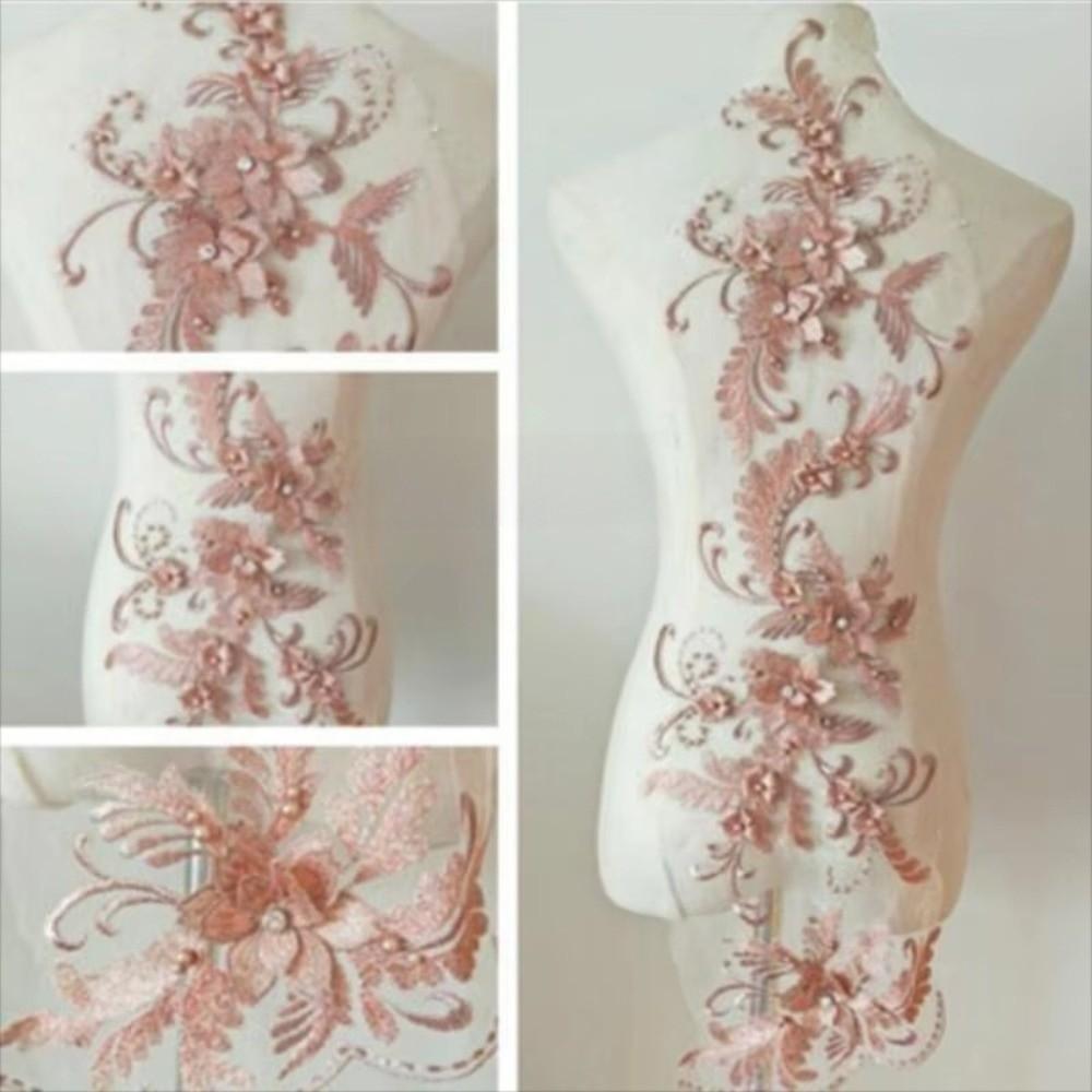 DIY Craft Flower Patch 3D Decoration Patch New Lace Applique  Stage Dress
