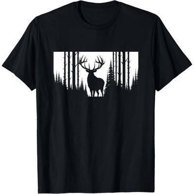 Outdoor Geweih Elch Hirsch T-Shirt