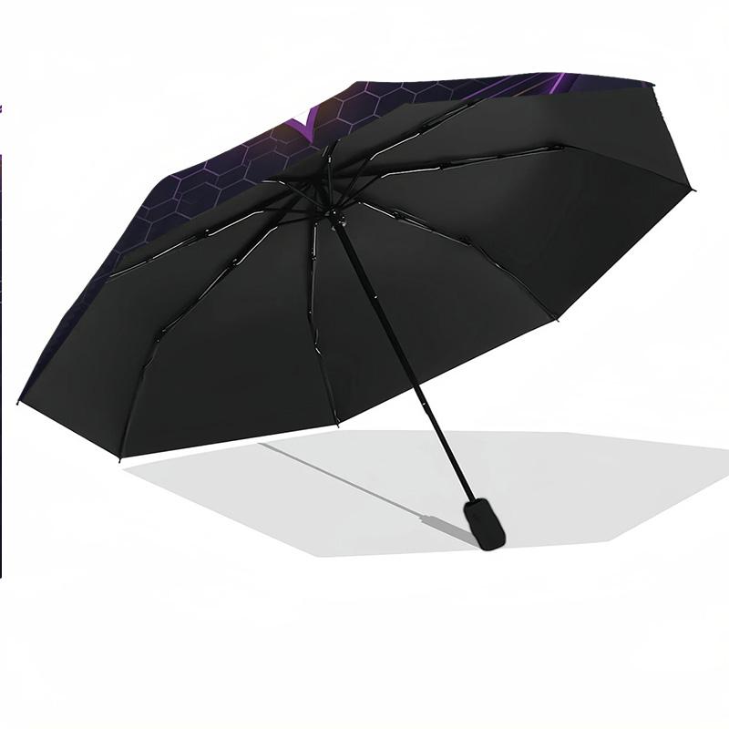 Melbourne Storm Print Auto 8?Ribs Folding Umbrella Wind Resistant Lightweight Automatic Umbrella For Daily Travel