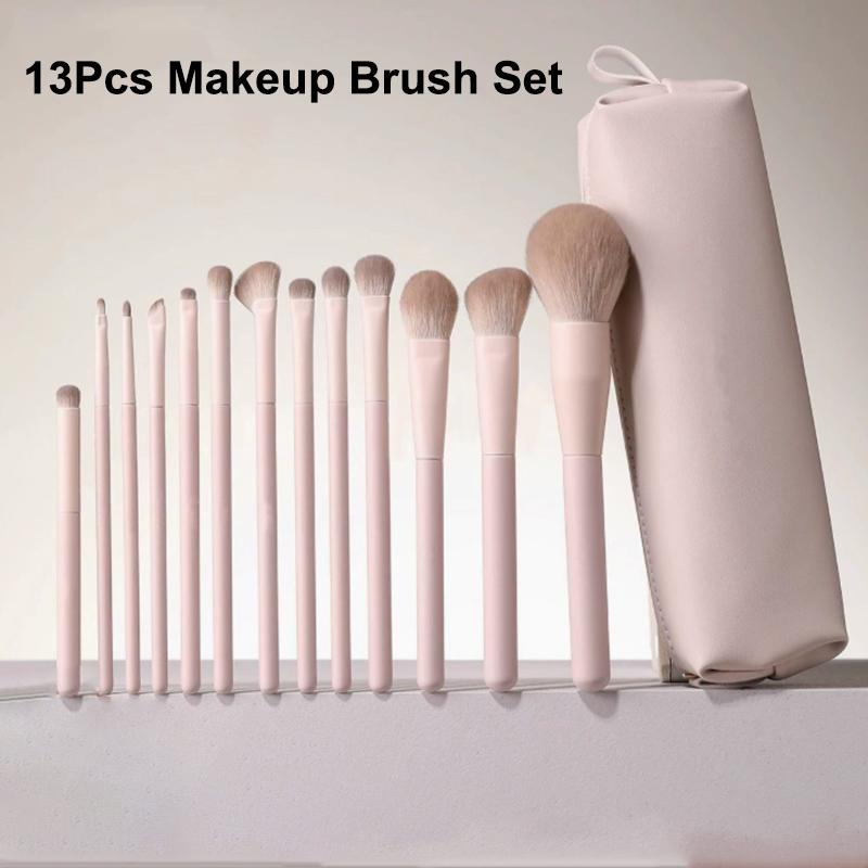 Beginner Makeup Brush Set 7-13Pcs Foundation Brush Concealer Eyeshadow Makeup Brush Cosmetic Makeup Beauty Tool