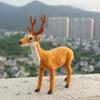 Christmas Deer Decor Figurine With Plastic Material For Holiday Window Display And Storefront Setup