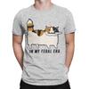Unisexs In My Feral Era Calico Cat T Shirt Cotton Clothing Vintage Short Sleeve Crewneck Tees Gift Idea TShirt