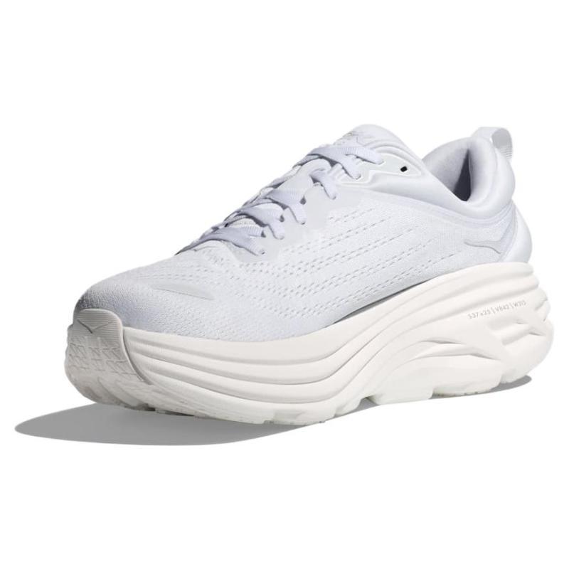 HOKA ONE ONE Bondi 8 Triple White Sneakers 1123202-WWH