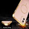 For Samsung Galaxy A05 4G Phone Case Carbon Fiber Textured Electroplated TPU Back Cover