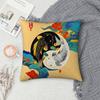 Carp illustration Pillow Case Sofa Decorative Home Double-sided Print Plush Square Throw Pillow Covers Cushion Decor Cover