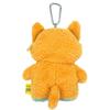 SunLemon Fuwa Fuwatatton Pass Fox 12 X 5 X 19 for Miscellaneous IC and Small with Carabiner and Reel Animal Pouch, Design, BR, Cm, Goods, Cards,