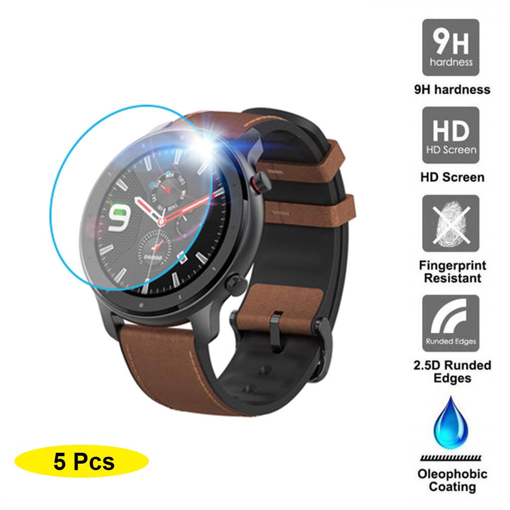 

Ramidos 5PCS Clear Film Tempered for AMAZFIT GTR Smart Watch 47mm