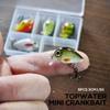5pcs Mini Fish Bass Fishing Lure Set Mini Artificial Baits Topwater Crank Wobblers for Pike Crankbaits Fishing