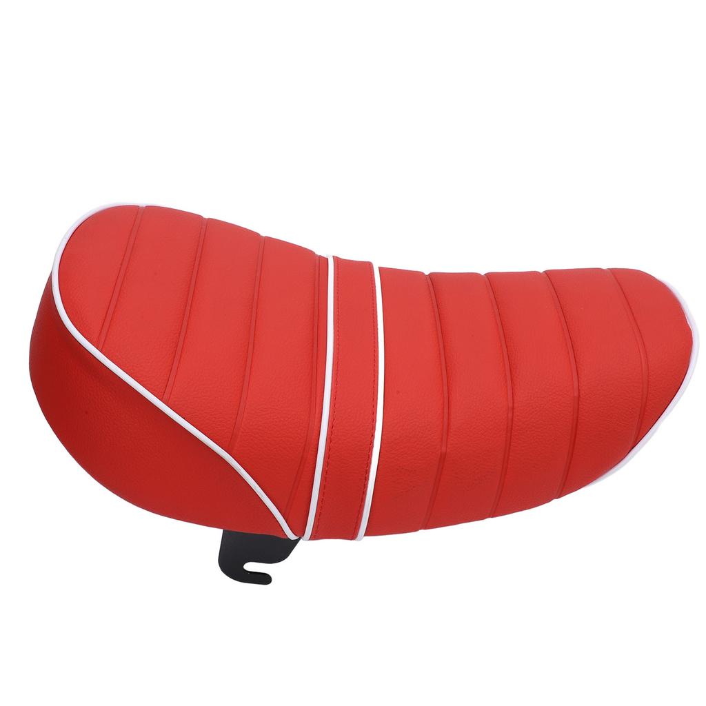 Mini Bike Seat Red Water Resistant Faux Leather with Fixed Bracket for Z50 Z50J Z50R Z50M Z50Z