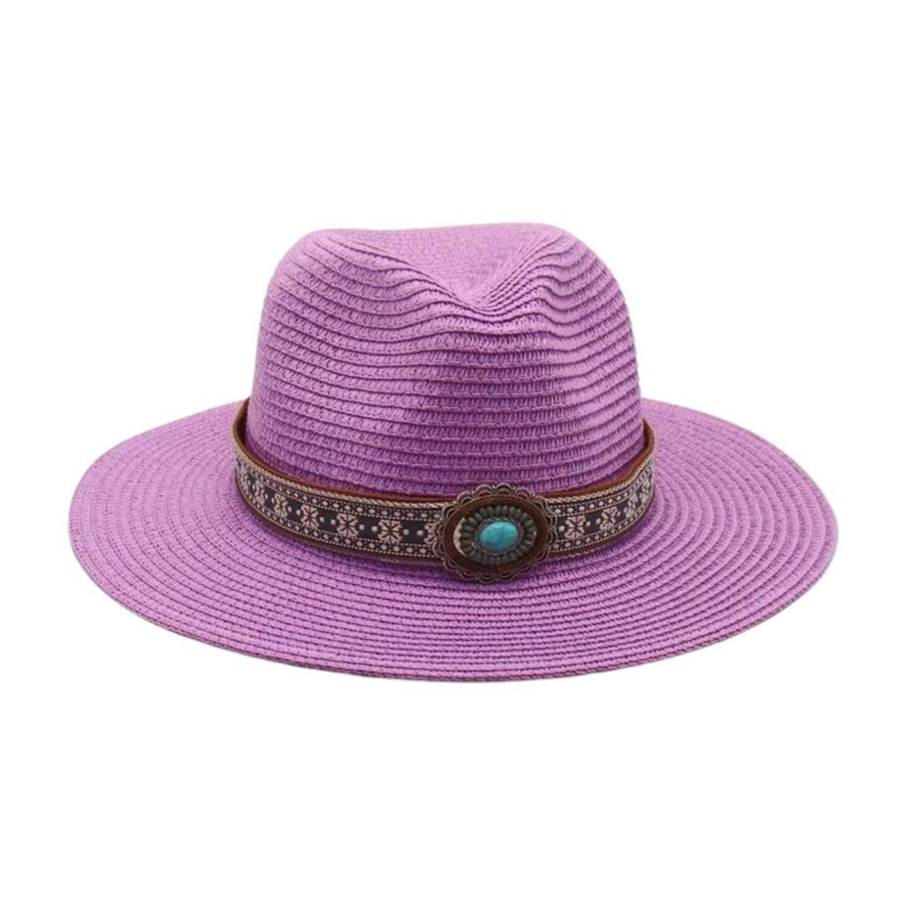 Simple French Haute Sense Men And Women Travel Beach Sunscreen Sun Hat Famous Style Straw Hat