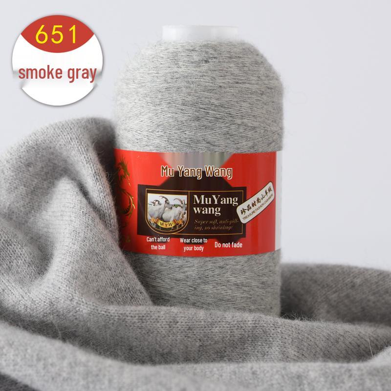 Pure Cashmere Machine-Knitted Medium-Fine Yarn for Hand-Knitting Scarves and Baby Items