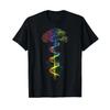 Tree Dna Buntes Kunstwerk Grafikbaum T Shirt Vintage Homme Stretched Casual Graphic Soft Fashion Top For Everyday Wear