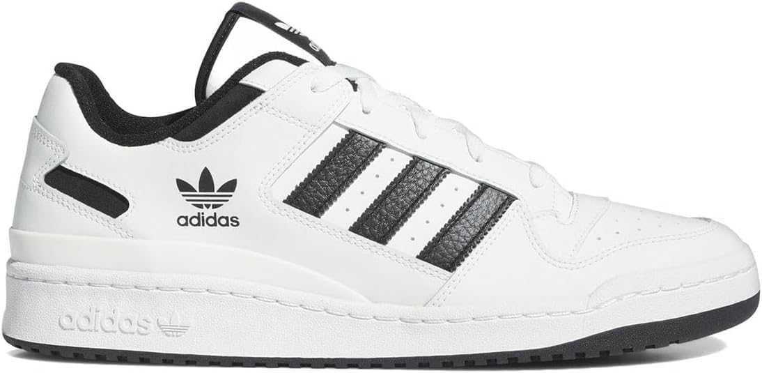 Adidas Forum Low CL Core Size Sneakers, White/Core Black/Core White, IH7830, 24.5cm