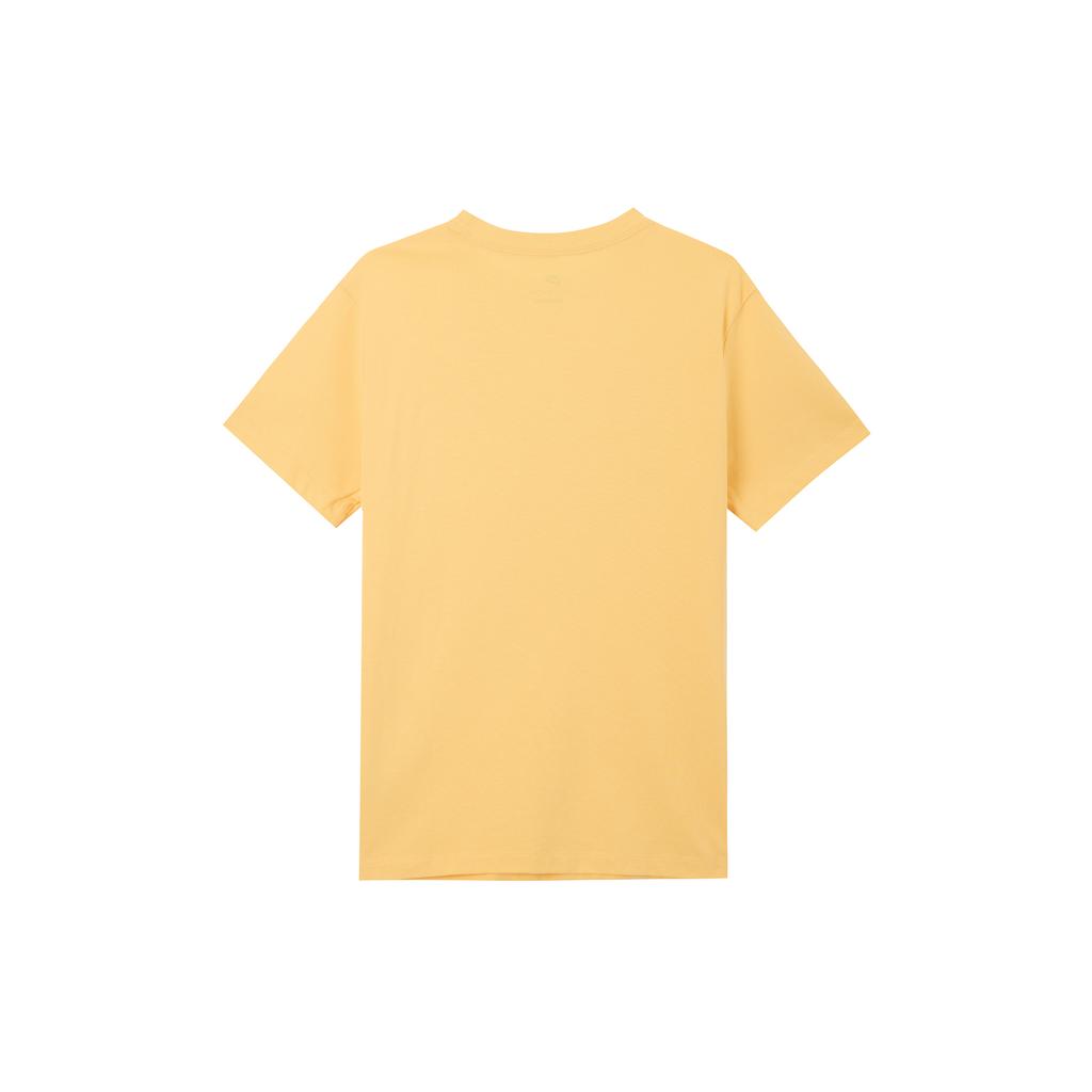New Nike Air Women's Logo Letter Print Crewneck T-Shirt Yellow DX7919-795